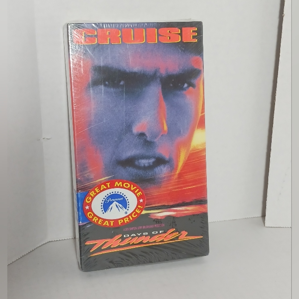 Days of Thunder 1990 VHS Tom Cruise Video 1990 NEW/SEALED PARAMOUNT PICTURES